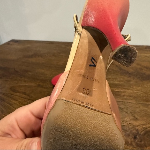 Prada Vintage Ombré Pink Slingback Pump Heels - Picture 7 of 16